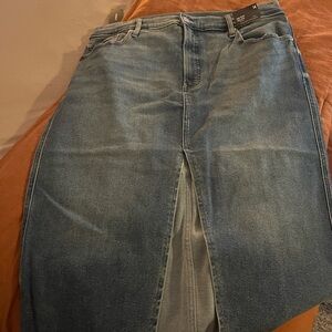 Express NWT Women's Blue Denim Skirt